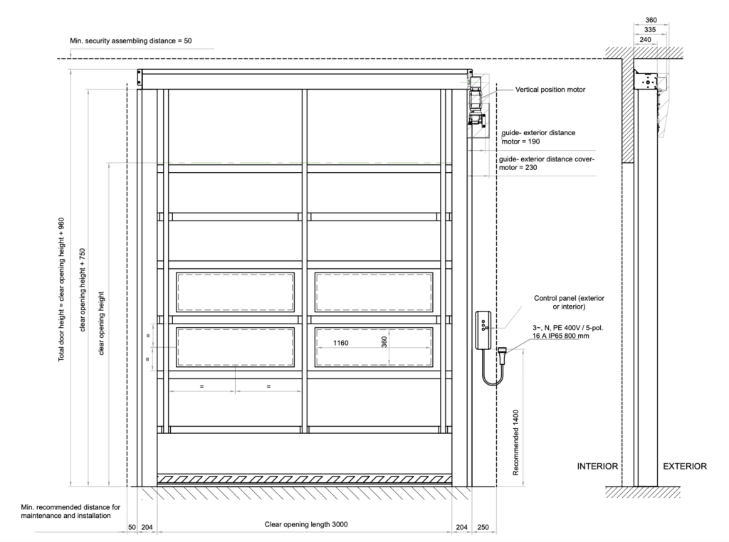 High Speed Fold Up Door